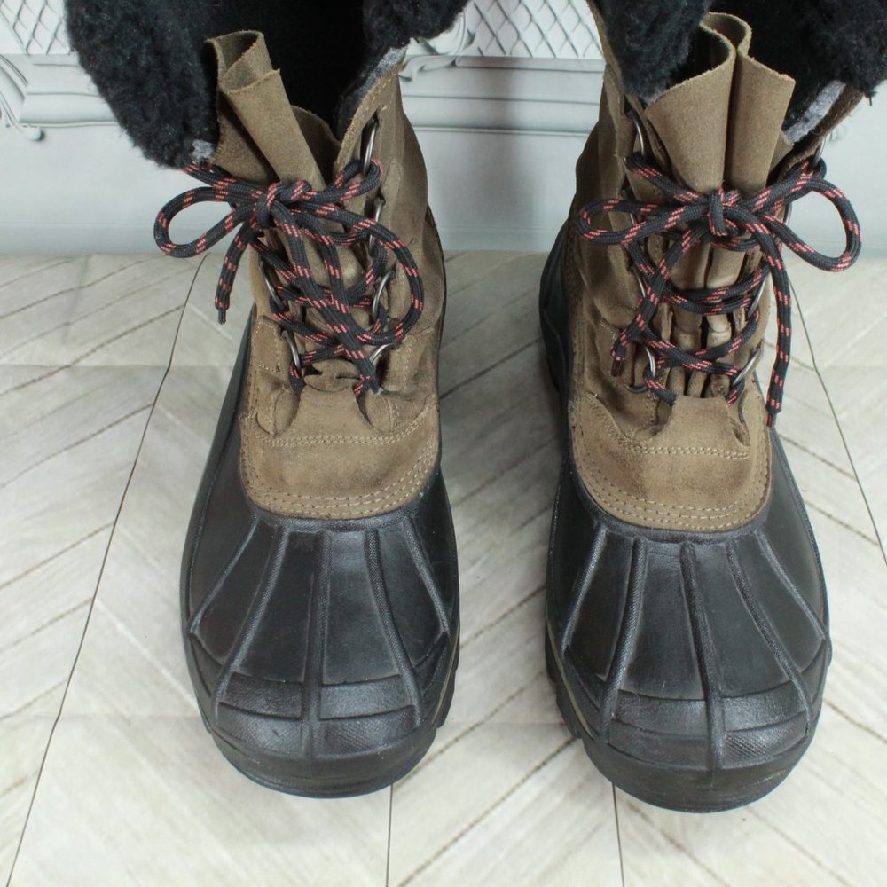 Sorel Antarctic Suede Lace-up Lined Insulated Waterproof Winter Boots Size 12 - Picture 5 of 11